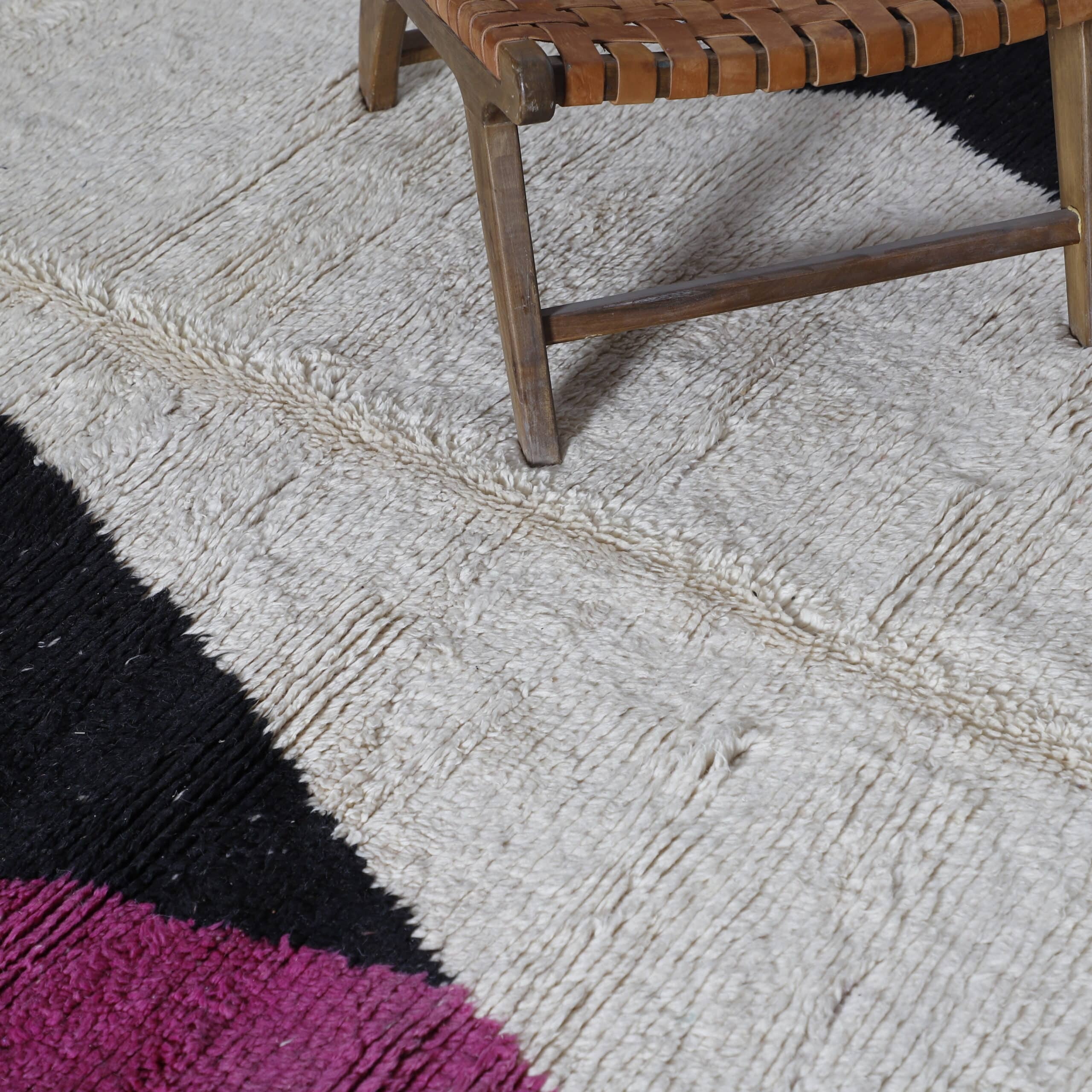 Beni Ourain Rug 9.2×6.9 Ft – Handknotted Moroccan Wool - Image 2