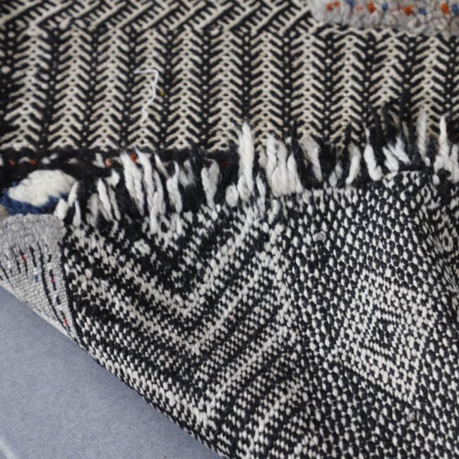 Vintage Zanafi Kilim Rug 6.6×3.6 Ft – Handmade Moroccan Wool - Image 3