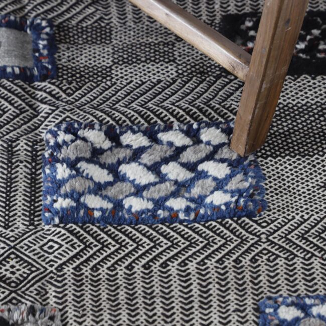 Vintage Zanafi Kilim Rug 6.6×3.6 Ft – Handmade Moroccan Wool - Image 4