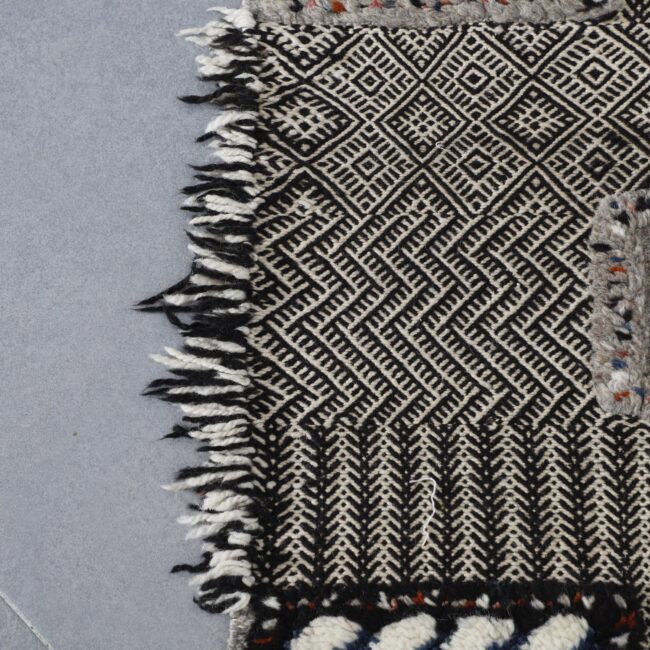 Vintage Zanafi Kilim Rug 6.6×3.6 Ft – Handmade Moroccan Wool - Image 7