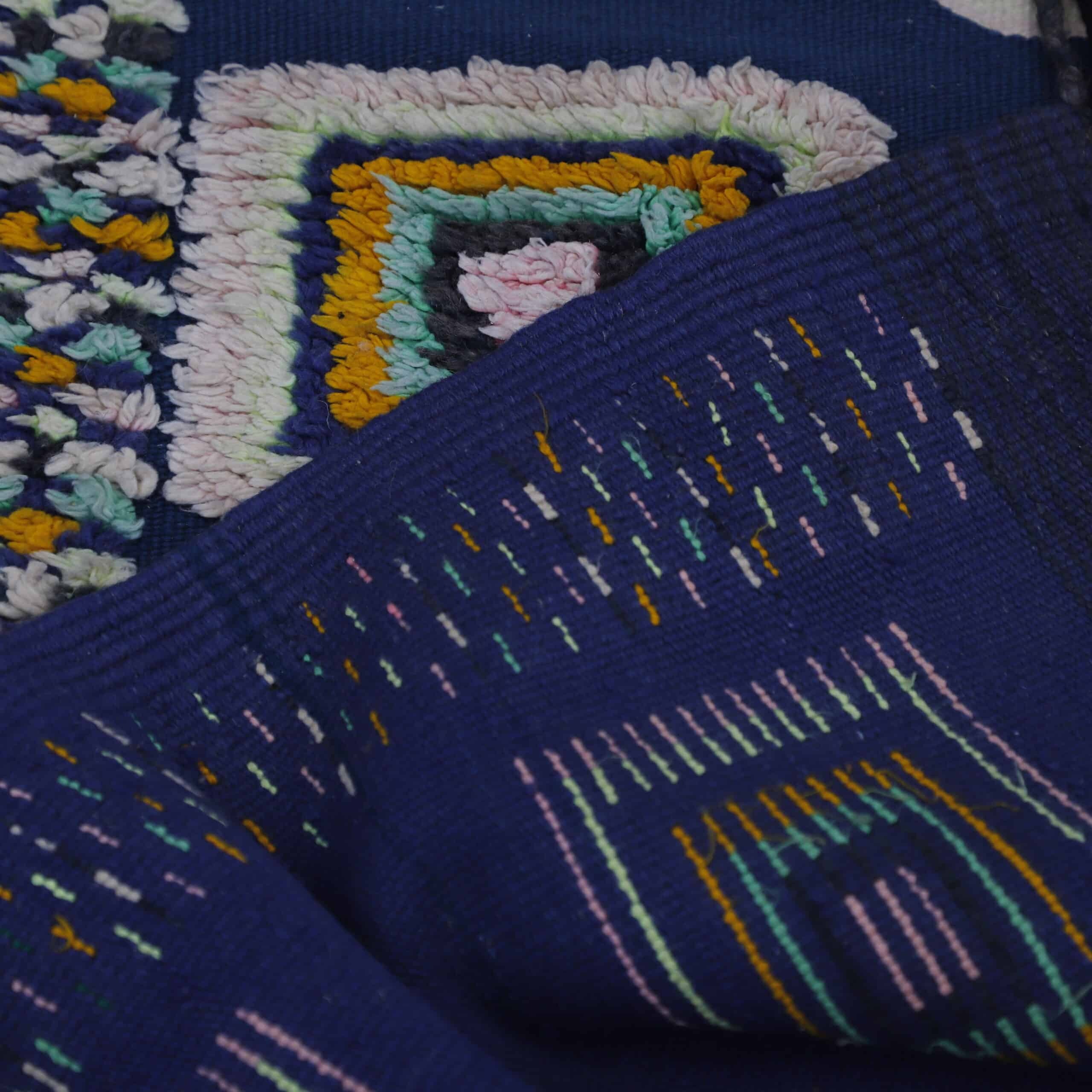 Vintage Kilim Rug 8.0×4.6 Ft – Handmade Moroccan Wool - Image 4