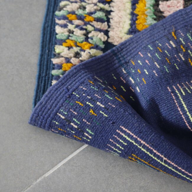 Vintage Kilim Rug 8.0×4.6 Ft Moroccan Handmade Wool