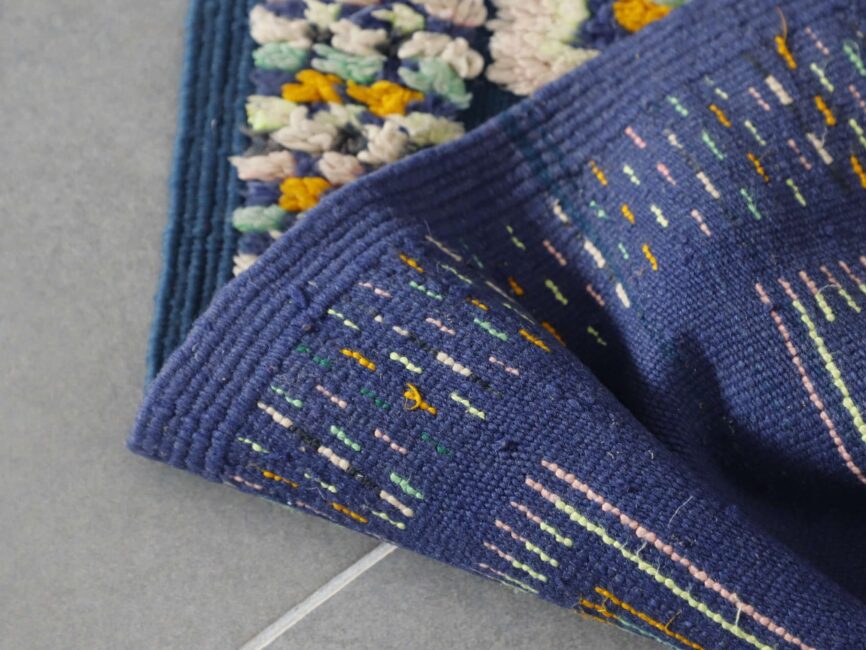 Vintage Kilim Rug 8.0×4.6 Ft Moroccan Handmade Wool