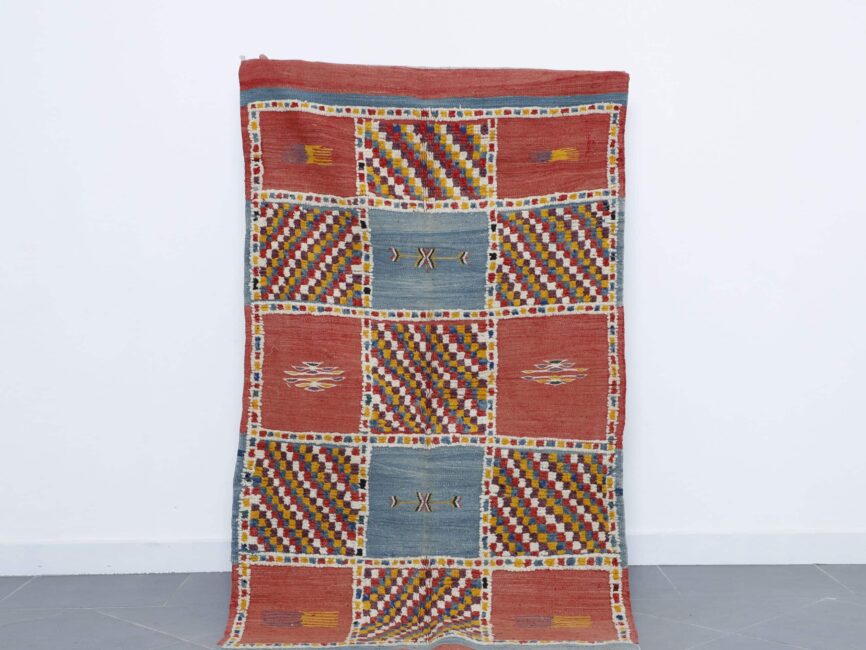 Boujaad Rug 7.9×5.1 ft handmade Moroccan wool