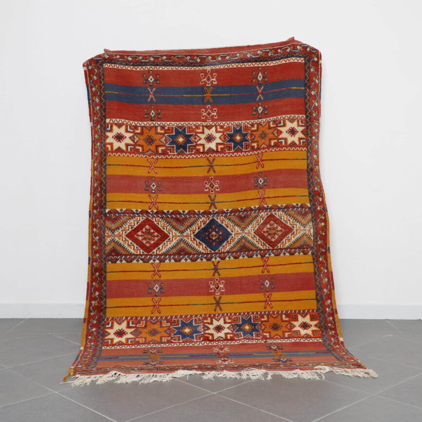 Glaoui Rug 7.9×4.9 Ft Moroccan Handwoven Carpet