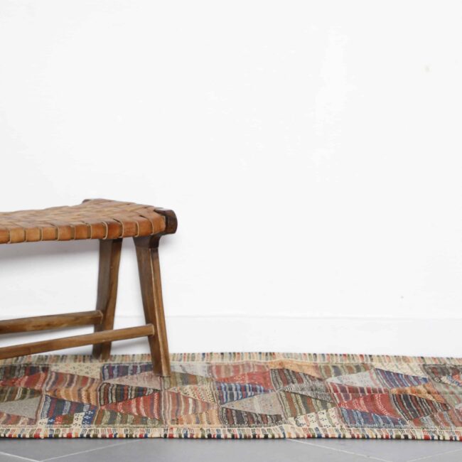 Kilim Rug Picasso 4.9×3.3 Ft – Handmade Moroccan Wool - Image 3