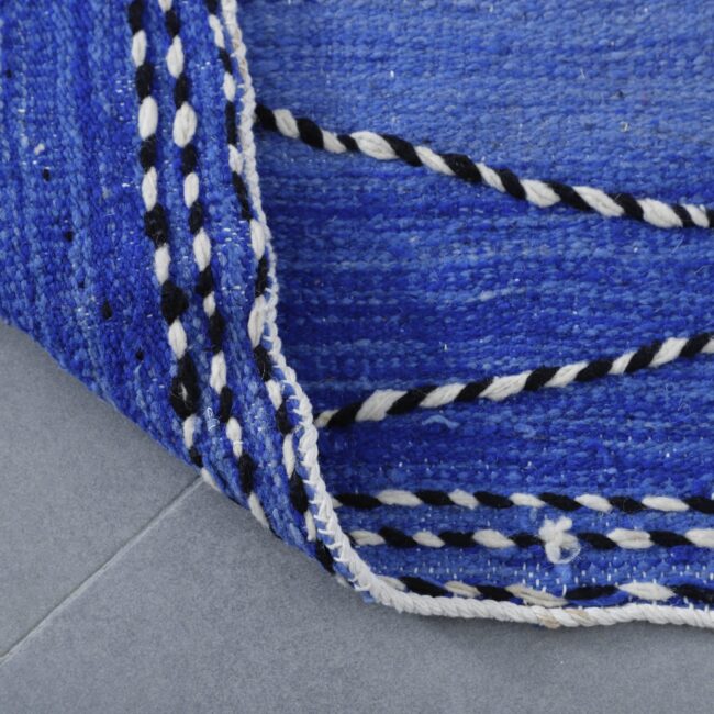 Zanafi Kilim Rug 9.5×6.2 Ft – Handmade Moroccan Wool Carpet - Image 3