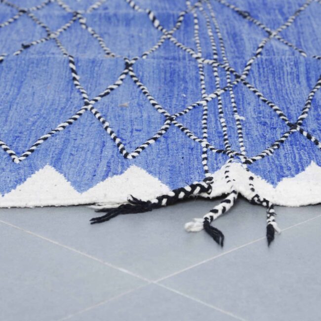 Zanafi Kilim Rug 9.5×6.2 Ft – Handmade Moroccan Wool Carpet - Image 5