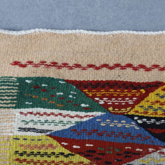 Kilim Rug Pecasso 4.9×3.3 Ft – Handmade Moroccan Wool - Image 6