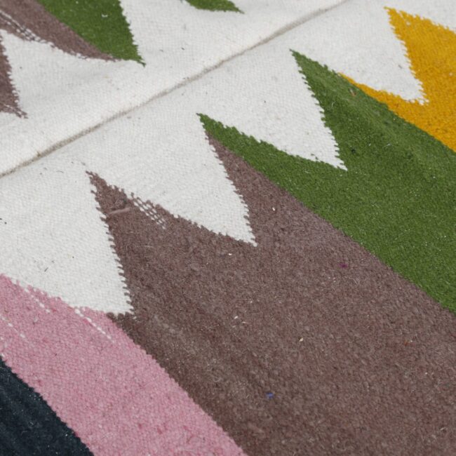 Boujaad Kilim Rug 9.5×6.2 Ft - Image 3