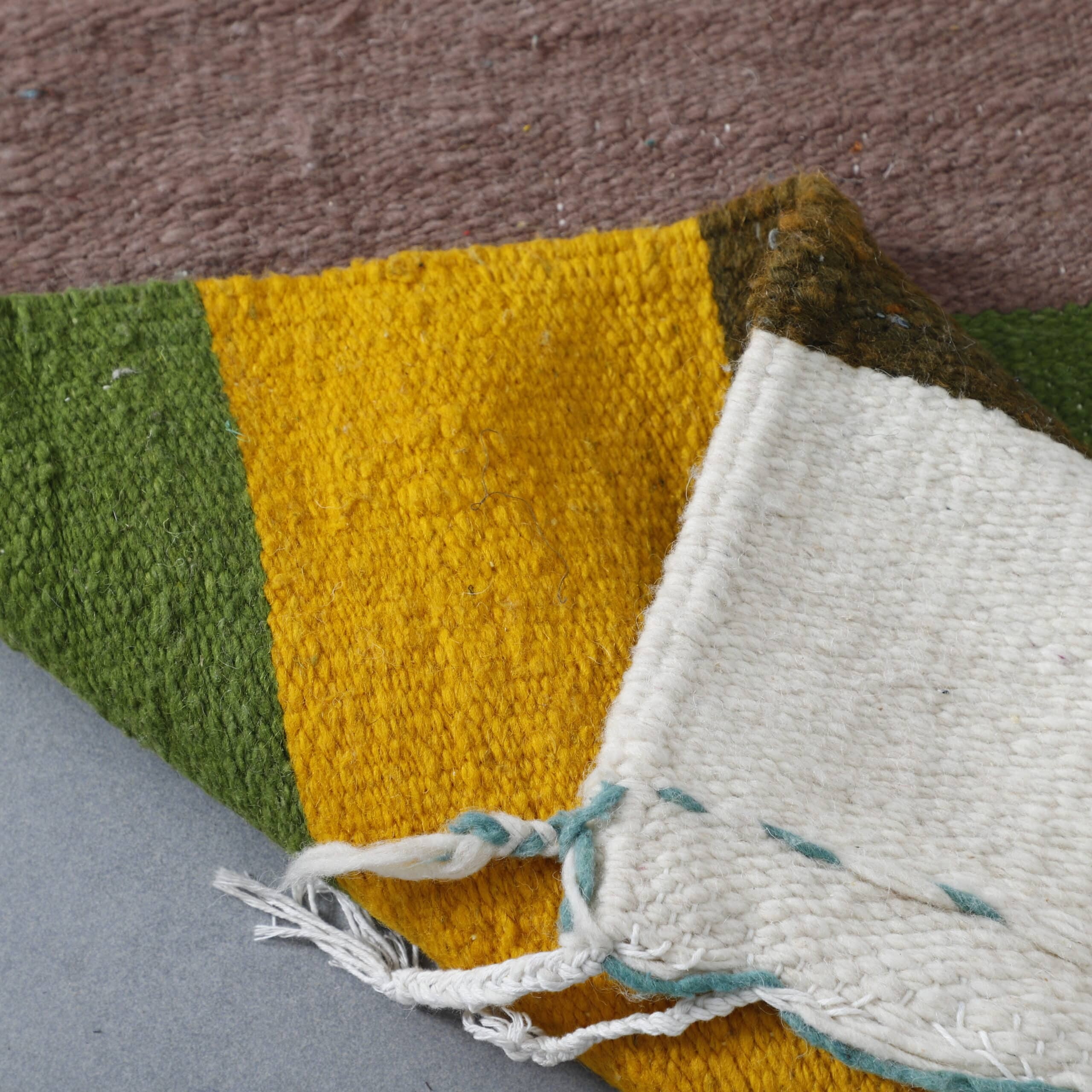 Boujaad Kilim Rug 9.5×6.2 Ft - Image 7