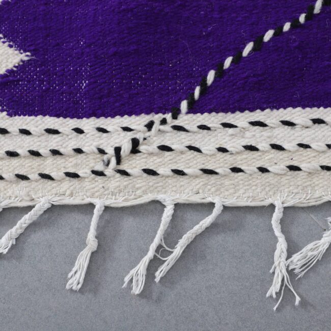 Zanafi Kilim Rug 7.9×4.9 Ft – Handwoven Moroccan Wool - Image 4