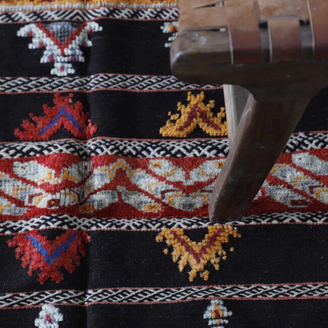 Square Glaoui Rug 4.3×4.4 Ft – Handmade Moroccan Wool - Image 4