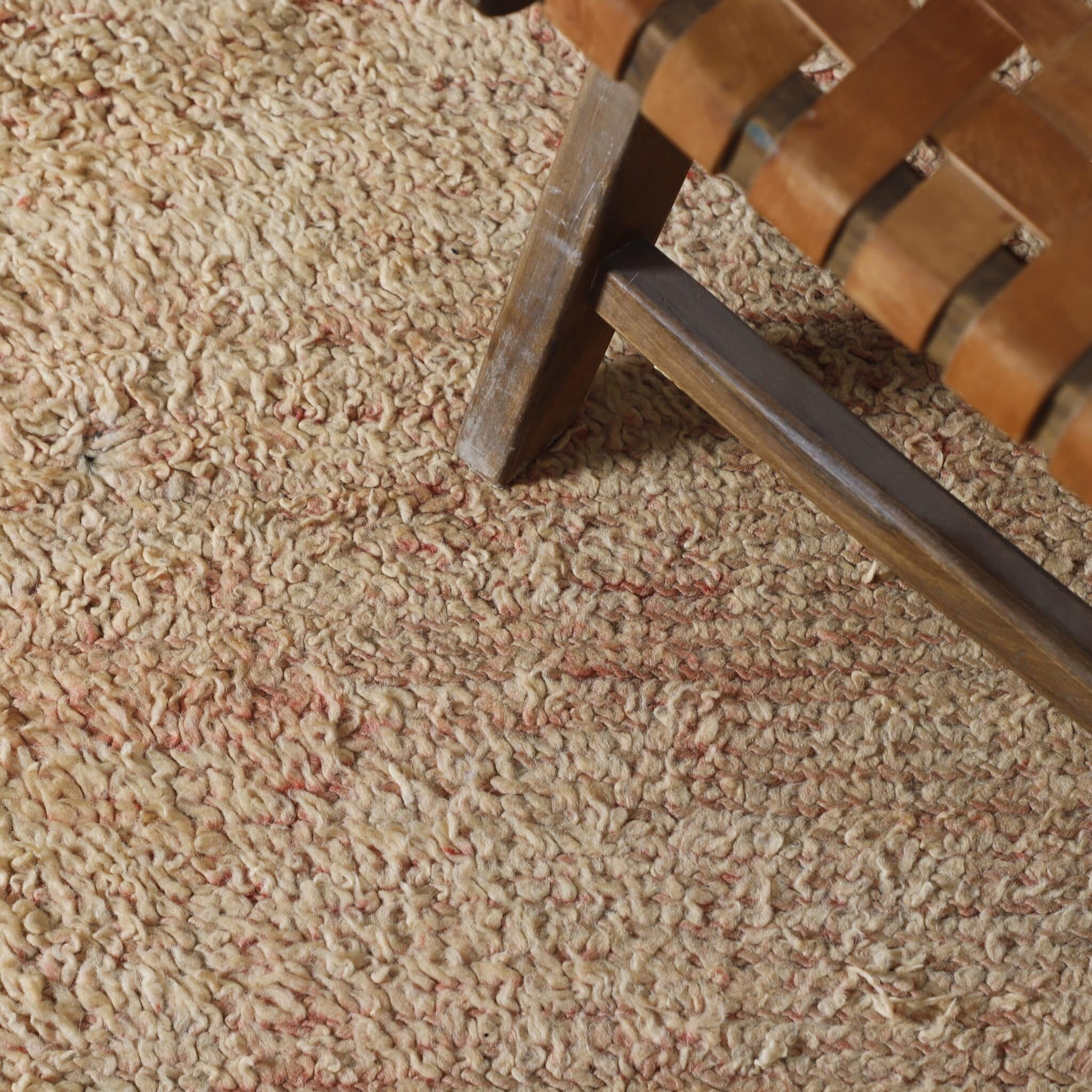 Vintage Rug 9.3×4.4 Ft – Handcrafted Moroccan Wool Carpet - Image 3