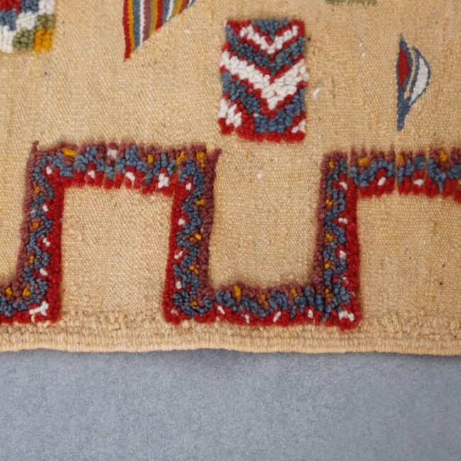 Akhnif Kilim Rug 7.6×4.5 Ft - Image 4
