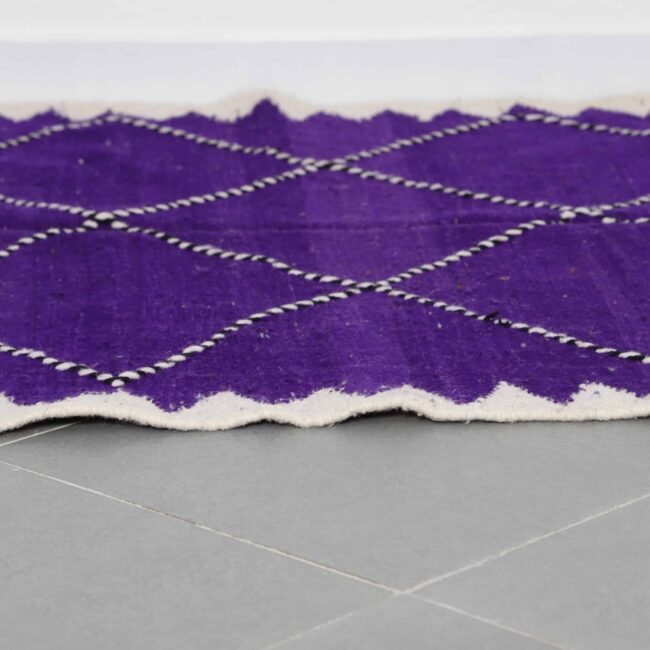 Zanafi Kilim Rug 7.9×4.9 Ft – Handwoven Moroccan Wool - Image 7