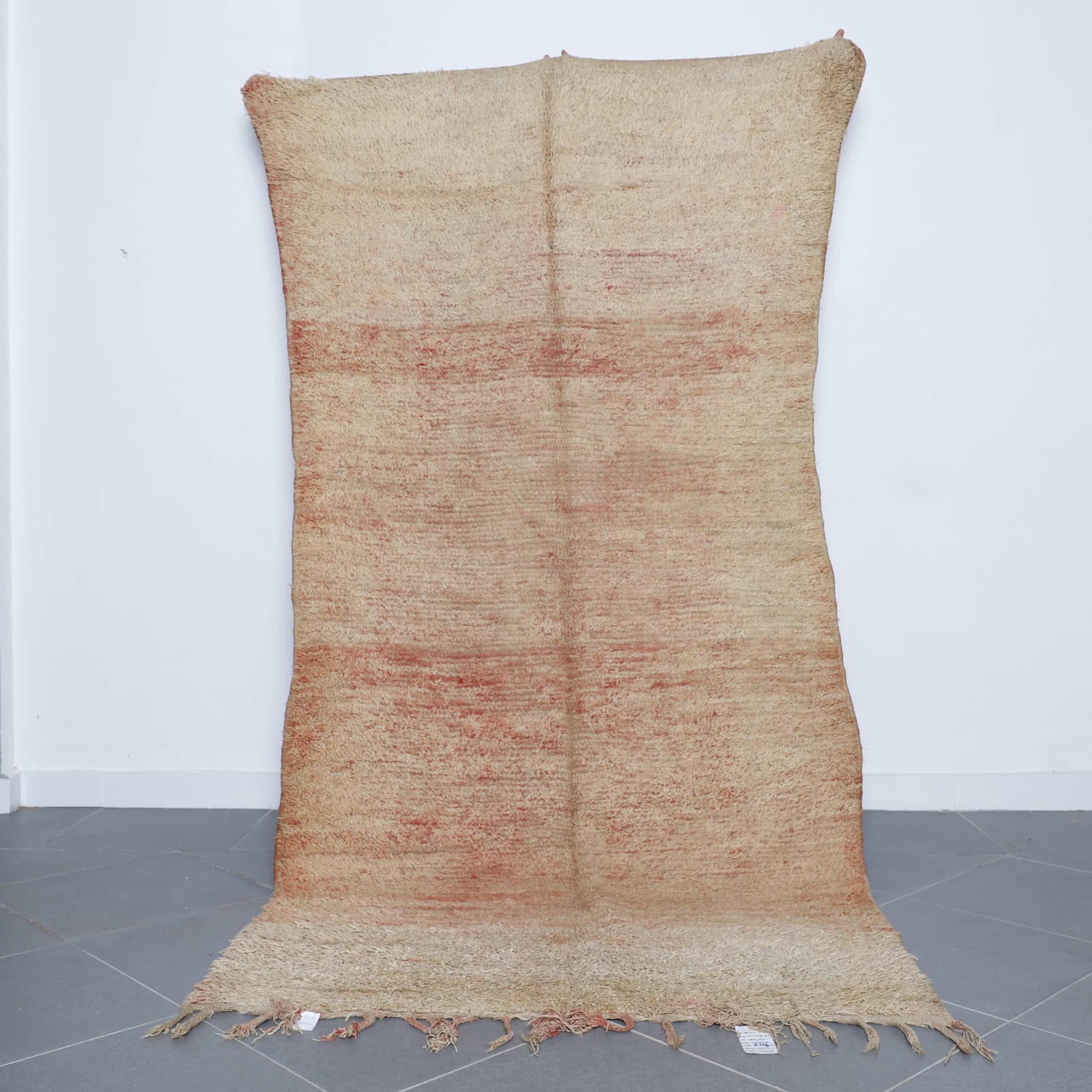 Vintage Moroccan Rug 9.3×4.4 Ft