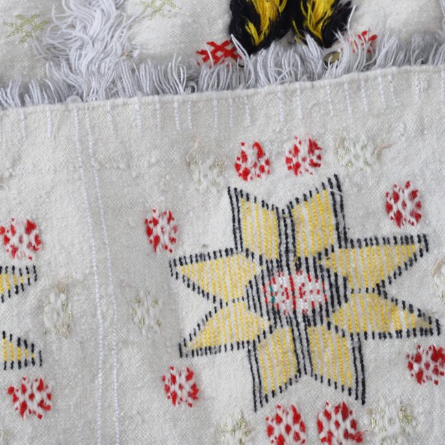Wedding Blanket 7.3×4.6 Ft – Moroccan Handira Wool - Image 3
