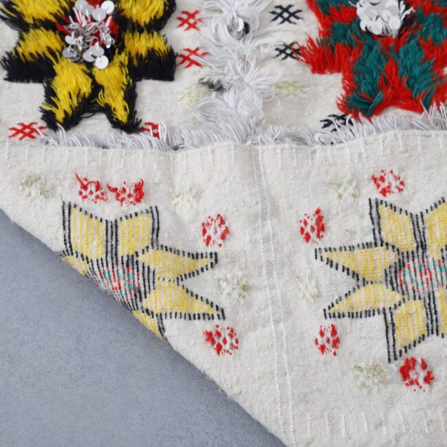 Wedding Blanket 7.3×4.6 Ft – Moroccan Handira Wool - Image 2