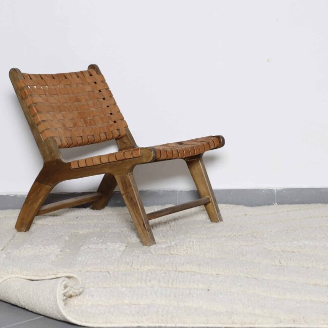 Beni Ourain Rug 8.2×6.9 Ft – Handmade Moroccan Wool - Image 4