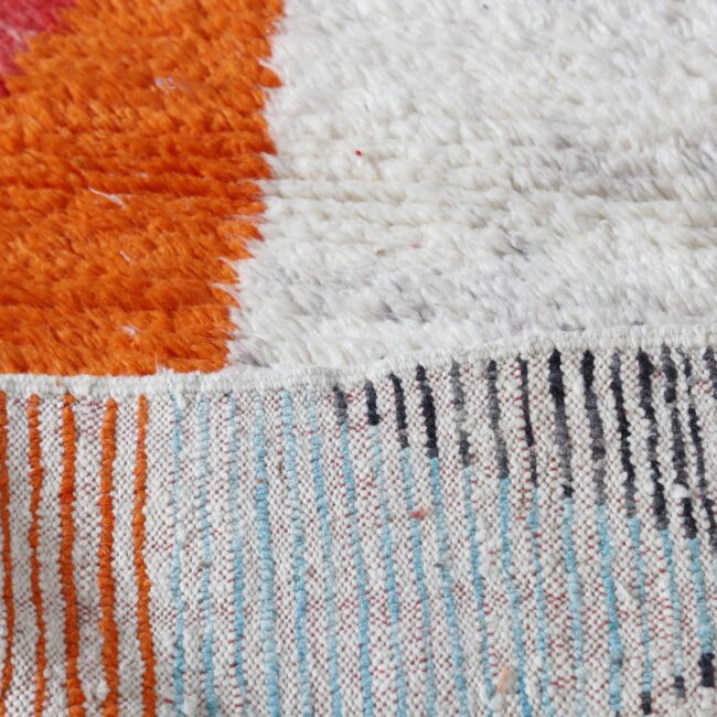 Abstract Boujaad Rug 6.2×5.1 Ft – Handwoven Moroccan Wool Carpet - Image 2