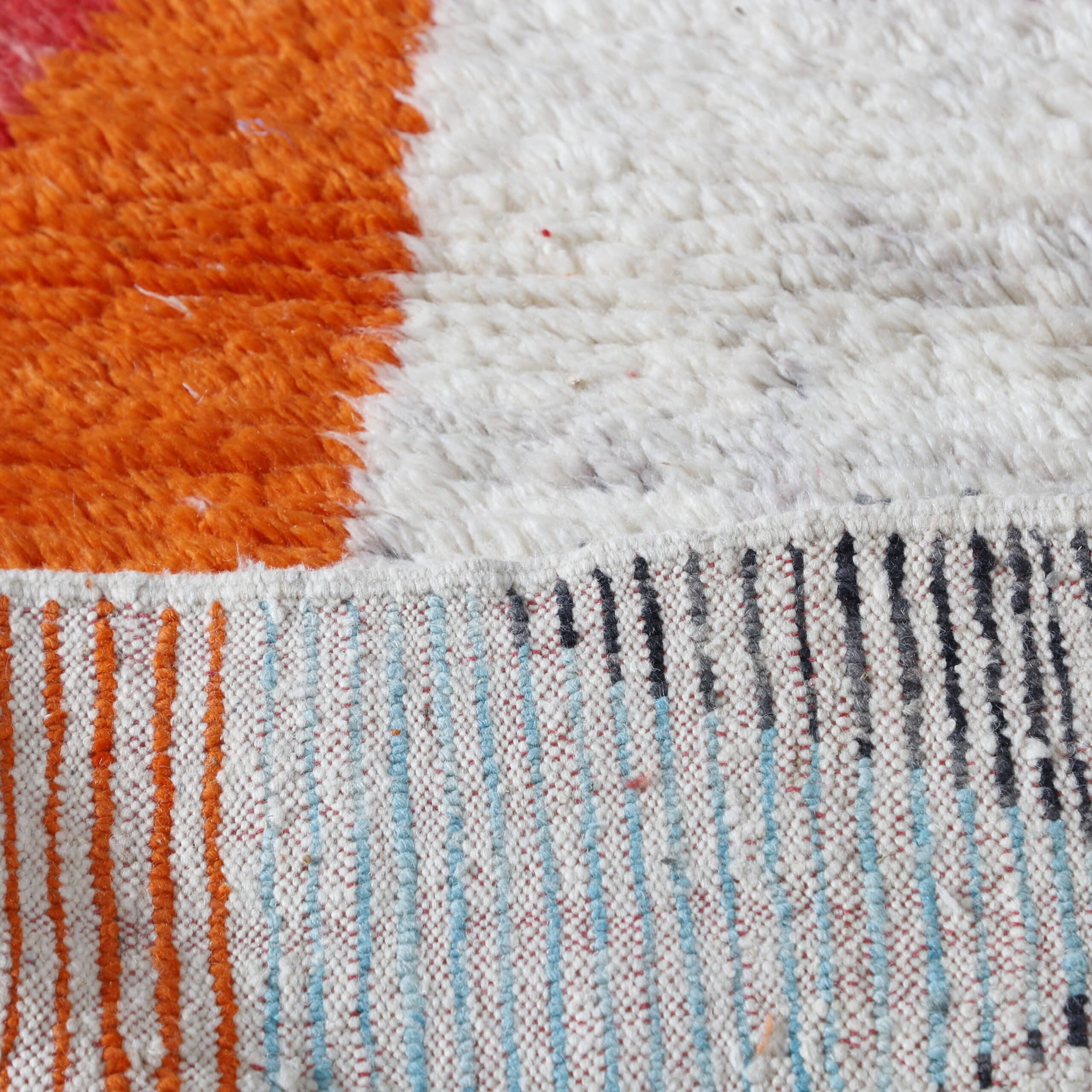 Abstract Boujaad Rug 6.2×5.1 Ft – Handwoven Moroccan Wool Carpet - Image 2