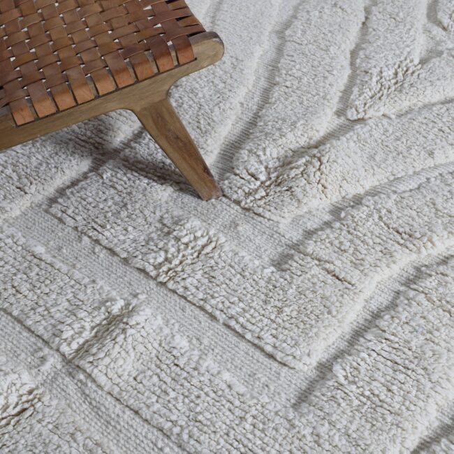 Beni Ourain Rug 8.2×6.9 Ft – Handmade Moroccan Wool - Image 3