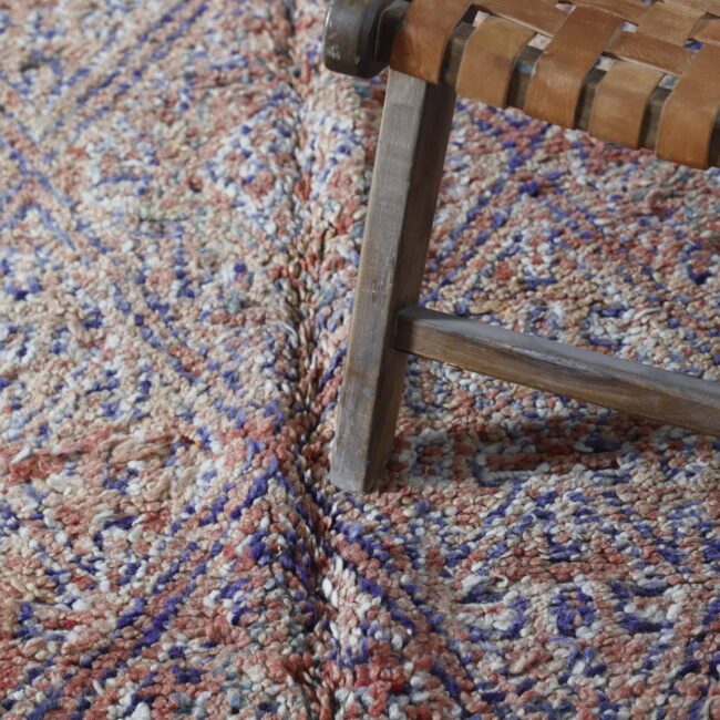 Vintage Beni Mguild Rug 9.4×6.6 Ft – Moroccan Wool Carpet - Image 4