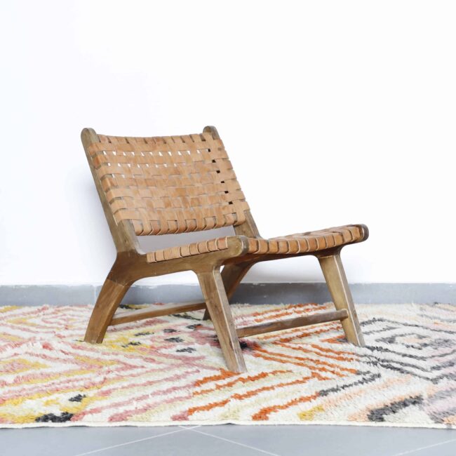 Zigzag Boujaad Rug 8.7×6.2 Ft – Vintage Moroccan Wool Carpet - Image 5