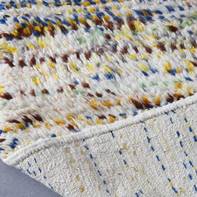 Colorful Boujaad Rug 8.0×4.9 Ft – Handmade Moroccan Carpet - Image 2