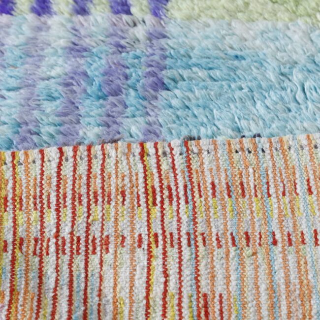 Abstract Boujaad Rug 5.3×6.9 Ft – Handmade Moroccan Wool Carpet - Image 5