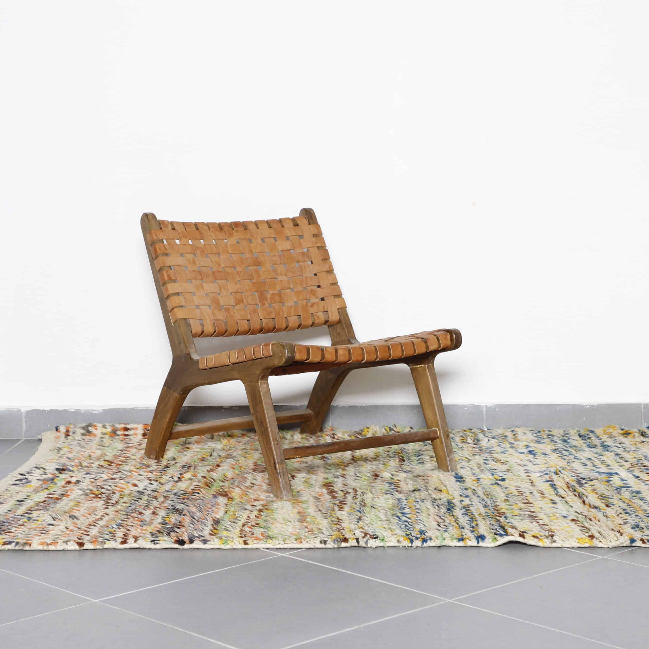 Colorful Boujaad Rug 8.0×4.9 Ft – Handmade Moroccan Carpet - Image 3