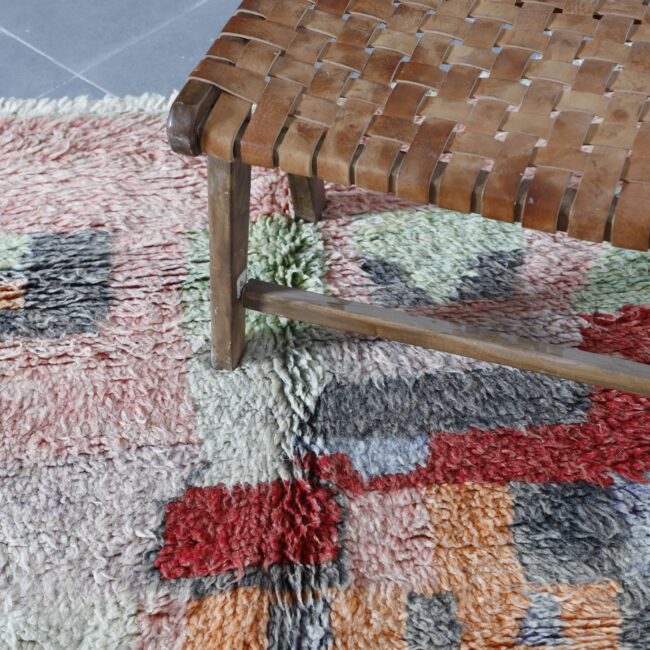 Soft Boujaad Rug 7.5×5.6 Ft – Handmade Moroccan Wool Carpet - Image 4