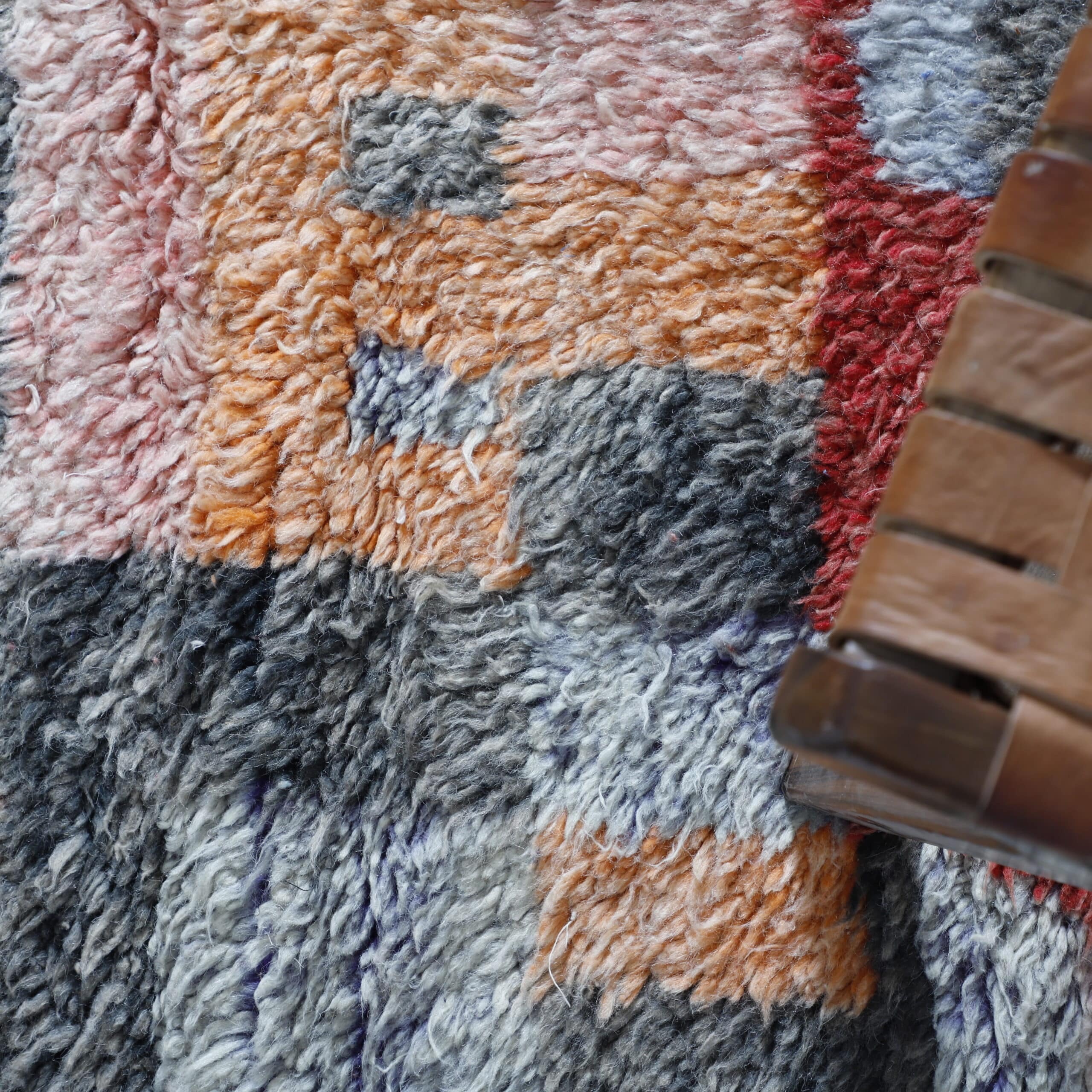 Soft Boujaad Rug 7.5×5.6 Ft – Handmade Moroccan Wool Carpet - Image 5