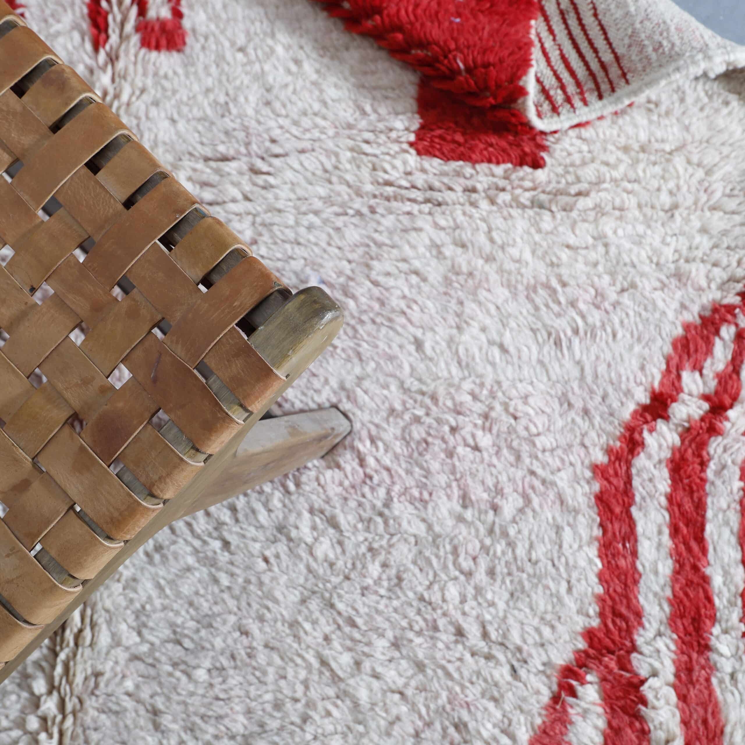 Pink Moroccan Rug 6.4×4.8 Ft – Handmade Wool Carpet - Image 3