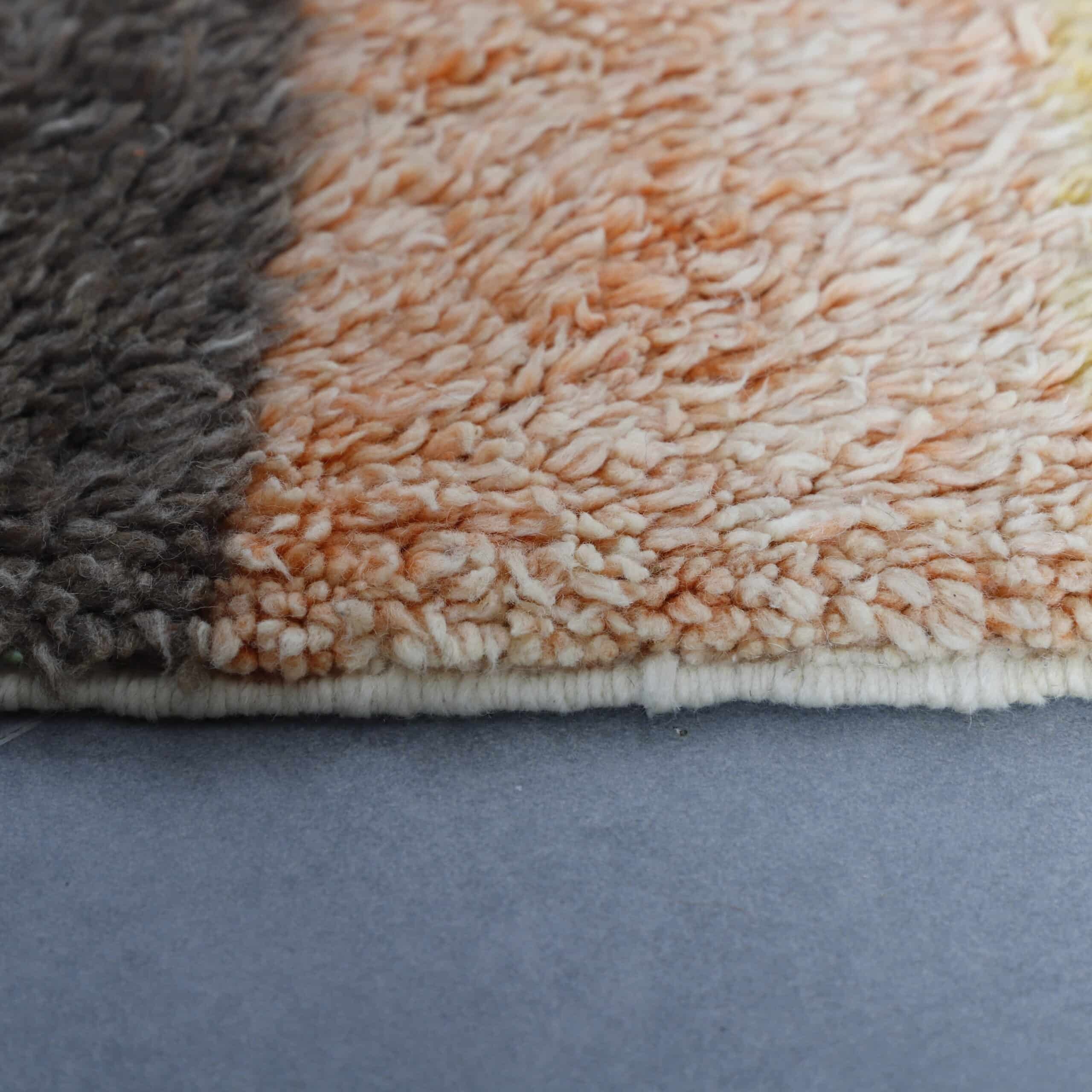 Colorful Beni Ourain Rug 9.0×6.6 Ft – Handcrafted Moroccan Wool Carpet - Image 2