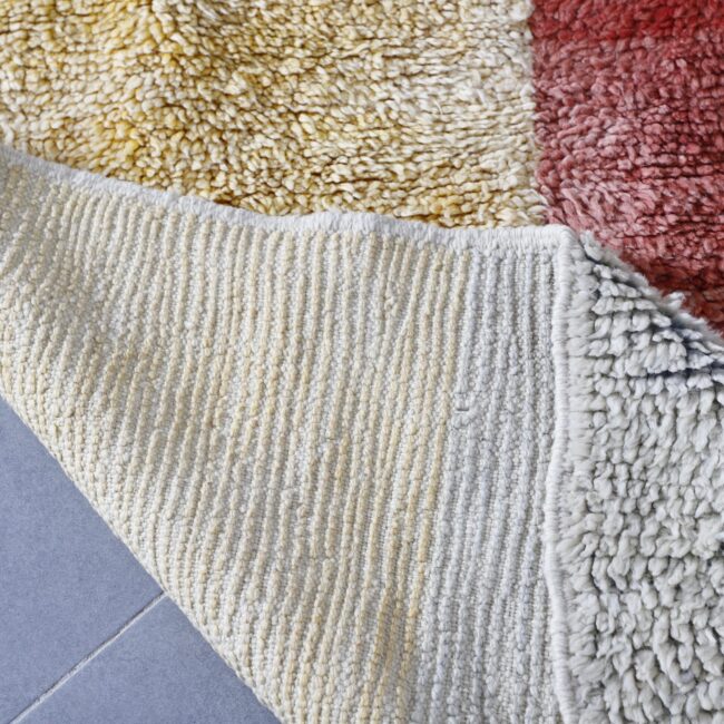 Colorful Beni Ourain Rug 9.0×6.6 Ft – Handcrafted Moroccan Wool Carpet - Image 3