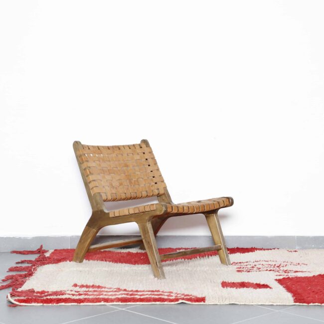 Pink Moroccan Rug 6.4×4.8 Ft – Handmade Wool Carpet - Image 2