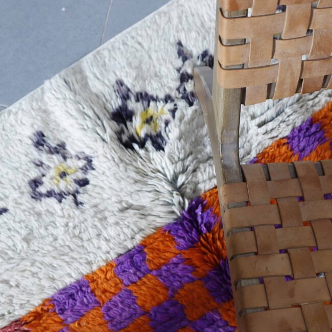 Abstract Pink Boujaad Rug 6.9×4.9 Ft - Image 3