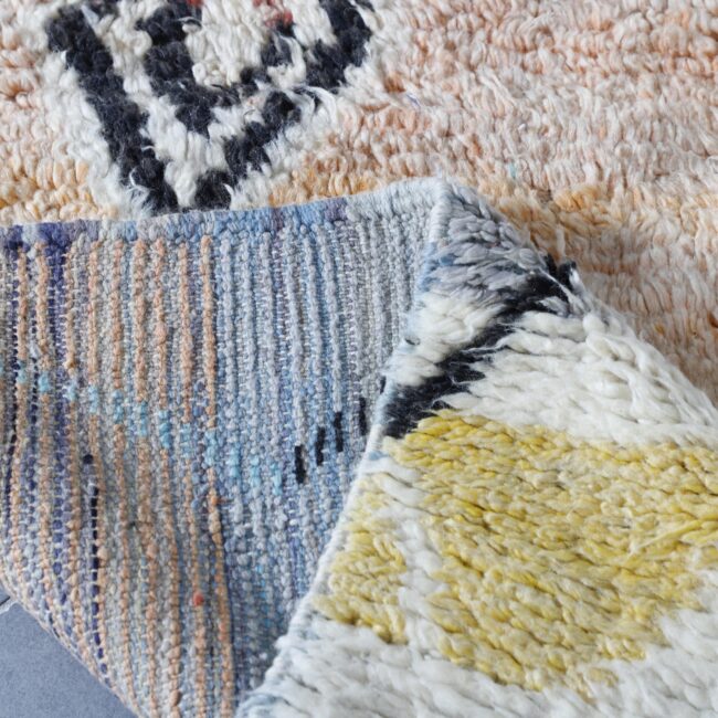 Abstract Boujaad Rug 8.8×6.2 Ft – Moroccan Handmade - Image 4