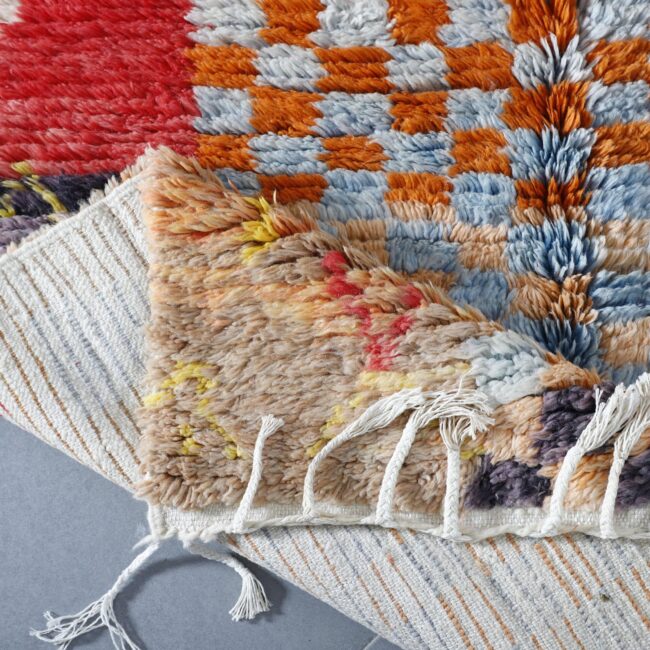 Abstract Pink Boujaad Rug 6.9×4.9 Ft - Image 5