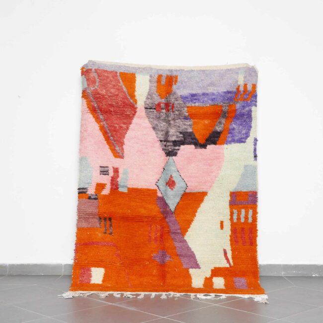 Boujaad Rug 7.0×5.0 Ft handmade Moroccan wool carpet