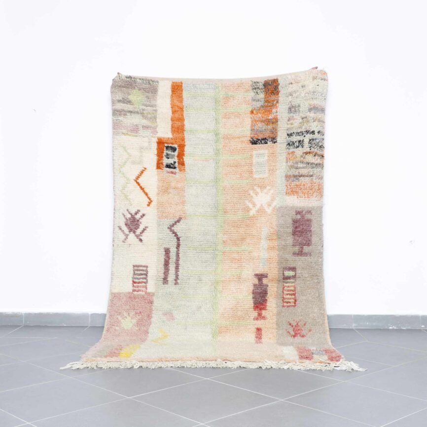 Boujaad Carpet 7.8×5.1 Ft Handmade Moroccan Rug