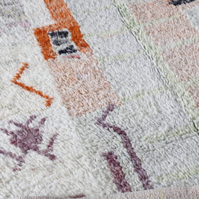 Boujaad Carpet 7.8×5.1 Ft – Handmade Moroccan Rug - Image 3