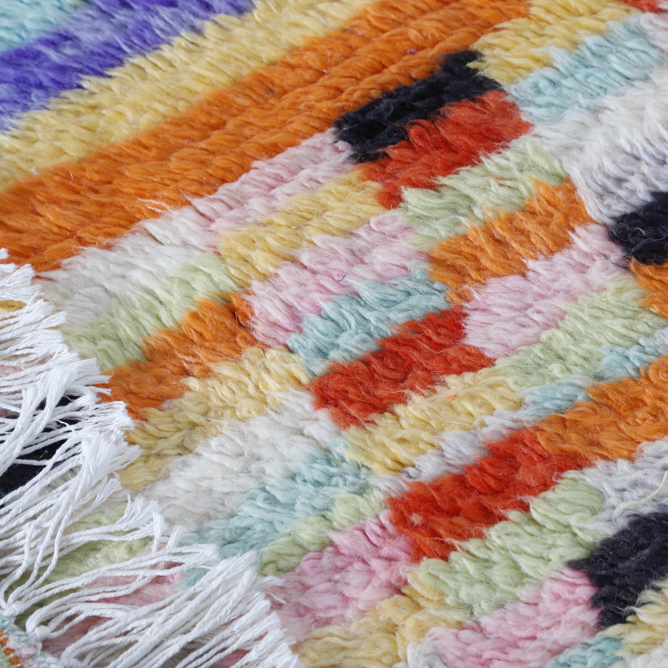 Colorful Boujaad Rug 6.6×5.1 Ft - Image 3