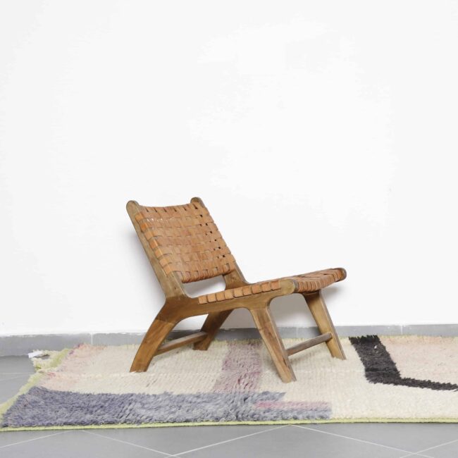 Boujaad Rug 7.9×5.1 Ft – Handmade Moroccan Wool Carpet - Image 4