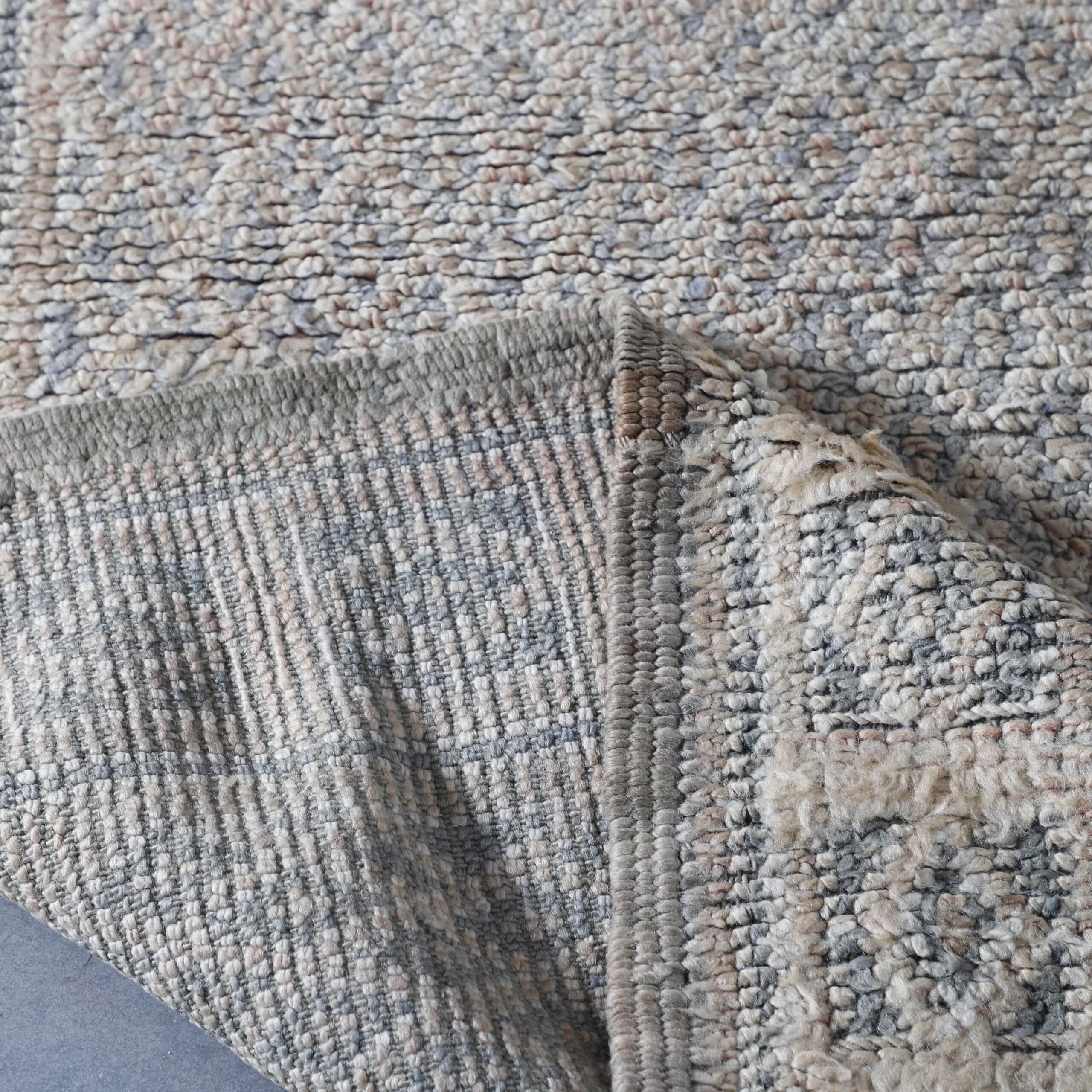 Vintage Beni Mguild Rug – 9.0×8.2 Ft Handmade Moroccan Carpet - Image 5