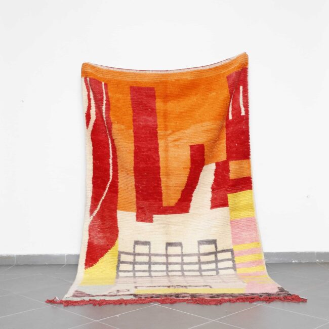 Boujaad Rug 8.9×5.4 Ft handmade Moroccan wool