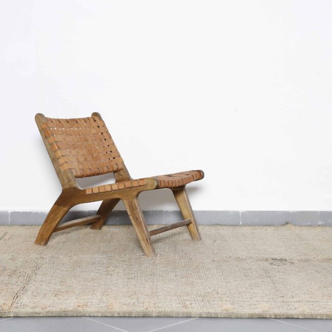 Vintage Beni Mguild Rug – 9.0×8.2 Ft Handmade Moroccan Carpet - Image 3