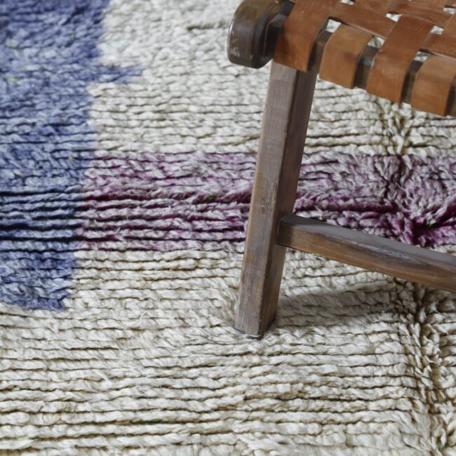 Boujaad Rug 7.9×5.1 Ft – Handmade Moroccan Wool Carpet - Image 3